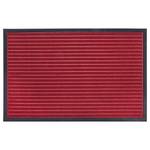 Paillasson Striped Polyester - Rouge / Noir - 80 x 120 cm