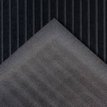 Fußmatte Striped Polyester - Schwarz - 60 x 90 cm