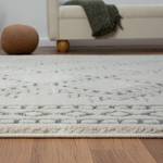 Hochflorteppich Moroccan Exotic Kunstfaser - Weiß / Schwarz - 100 x 200 cm