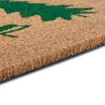 Paillasson coco Decorated Pine Trees Fibre de coco - Beige / Vert