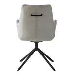 Chaise à accoudoirs Koobuk Gris - Métal - Textile - 58 x 92 x 65 cm