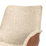 Gestoffeerde stoel Thron Wit/bruine kleuren