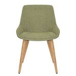 Gestoffeerde stoel Lakins set van 2 Antiek groen