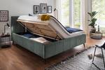 Gestoffeerd bed Sarafina Velours Cloe: Blauwgrijs - 180 x 200cm