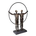 Sculptuur Two Men kunsthars - brons