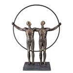 Sculptuur Two Men kunsthars - brons