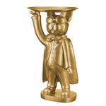 Skulptur Hero Dog mit Tablett Kunstharz - Gold - Gold