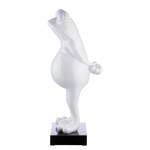 Sculpture Frosch Résine synthétique - Blanc - Blanc