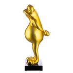 Skulptur Frosch Kunstharz - Gold - Gold