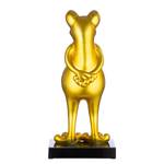 Skulptur Frosch Kunstharz - Gold - Gold