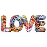 Skulptur Love Street Art Kunstharz - Multicolor