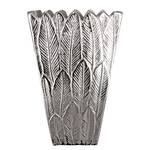 Vase Federn Fonte d’aluminium - Argenté - 16 x 27 cm