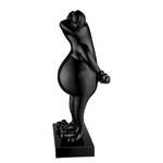 Sculptuur Kikker kunsthars - zwart - Zwart