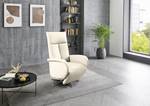 Fauteuil de relaxation Fewel Cuir véritable - Cuir Pua: Crème