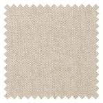 Hocker HEPBURN met houten pootjes geweven stof - Geweven stof Saia: Beige - Donkere eikenhout