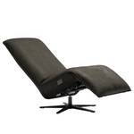 Fauteuil relax Barhal Aspect cuir vieilli - Tissu composite Bulan: Anthracite