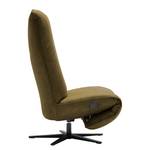 Relaxfauteuil Barhal antieke leerlook - Textielmix Bulan: Moss