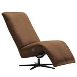 Fauteuil relax Barhal Aspect cuir vieilli - Tissu composite Bulan: Tabac