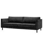 Big-Sofa Esquire Echtleder Fortesa: Schwarz