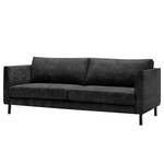 3-Sitzer Sofa Esquire Echtleder Fortesa: Schwarz