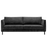 3-Sitzer Sofa Esquire Echtleder Fortesa: Schwarz