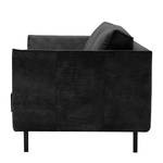 3-Sitzer Sofa Esquire Echtleder Fortesa: Schwarz