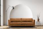 3-Sitzer Sofa Esquire Echtleder Fortesa: Cognac