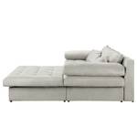 Ecksofa Naomi Microfaser Orela: Platin - Longchair davorstehend rechts