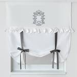Raffgardine Siena Baumwolle - Weiß - 100 x 100 cm - 100 x 100 cm