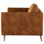 3-Sitzer Sofa Kayena Antiklederlook - Microfaser Priya: Cognac - Buche Hell