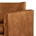 3-Sitzer Sofa Kayena Antiklederlook - Microfaser Priya: Cognac - Buche Hell