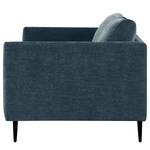 3-Sitzer Sofa Kayena Webstoff - Webstoff Cieli: Dunkelblau - Schwarz