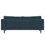 3-Sitzer Sofa Kayena Webstoff - Webstoff Cieli: Dunkelblau - Schwarz