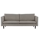 3-Sitzer Sofa Kayena Webstoff - Webstoff Lark: Braungrau - Schwarz