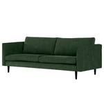 3-Sitzer Sofa Kayena Webstoff - Webstoff Cieli: Dunkelgrün - Schwarz