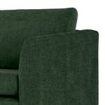 3-Sitzer Sofa Kayena Webstoff - Webstoff Cieli: Dunkelgrün - Schwarz