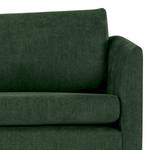 3-Sitzer Sofa Kayena Webstoff - Webstoff Cieli: Dunkelgrün - Schwarz