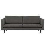 3-Sitzer Sofa Kayena Webstoff - Webstoff Lark: Dunkelgrau - Schwarz