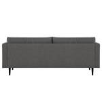 3-Sitzer Sofa Kayena Webstoff - Webstoff Lark: Dunkelgrau - Schwarz