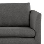 3-Sitzer Sofa Kayena Webstoff - Webstoff Lark: Dunkelgrau - Schwarz