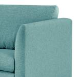 3-Sitzer Sofa Kayena Webstoff - Webstoff Lark: Petrol - Schwarz