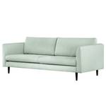 3-Sitzer Sofa Kayena Bouclé - Bouclé Stoff Eurona: Himmelblau - Schwarz