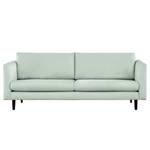 3-Sitzer Sofa Kayena Bouclé - Bouclé Stoff Eurona: Himmelblau - Schwarz