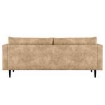 3-Sitzer Sofa Kayena Antiklederlook - Microfaser Priya: Beige - Schwarz