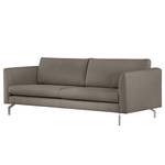 3-Sitzer Sofa Kayena Bouclé - Bouclé Stoff Eurona: Grau - Chrom glänzend