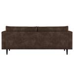 3-Sitzer Sofa Kayena Antiklederlook - Microfaser Priya: Dunkelbraun - Schwarz