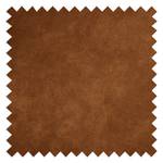 Repose-pieds Kayena Aspect cuir vieilli - Microfibre Priya: Cognac - Noir