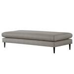 Banc repose-pieds Kayena Tissu - Velours Lark: Marron gris - Noir