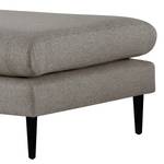 Banc repose-pieds Kayena Tissu - Velours Lark: Marron gris - Noir