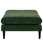 Banc repose-pieds Kayena Tissu - Tissu Cieli: Vert foncé - Noir